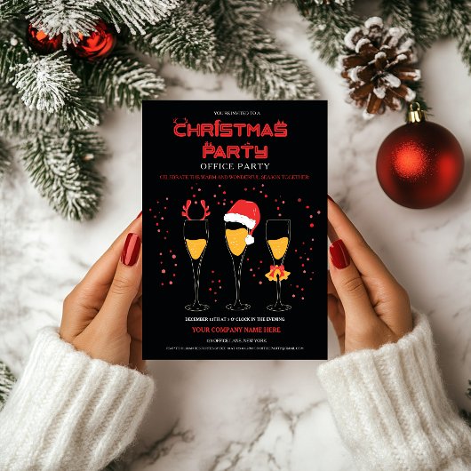 Corporate Christmas Party Uitnodiging Sjabloon
