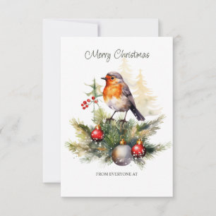 Corporate Christmas Red Robin Kaart
