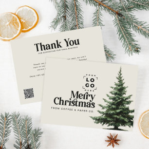 Corporate Christmas uw logo QR-code bedankt