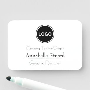 Corporate Classy Modern Employee Name Tag