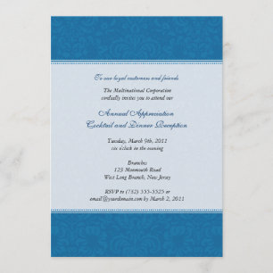 Corporate Damask Cobalt Kaart
