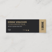 Corporate Drink Ticket | Complimentary Voucher (Voorkant)