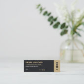 Corporate Drink Ticket | Complimentary Voucher (Staand voorkant)