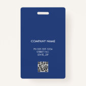 Corporate Employee Blue ID badge (Achterkant)