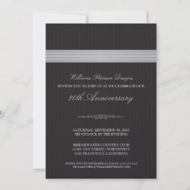 Corporate Event Ribbon Invitation (zilver) Kaart
