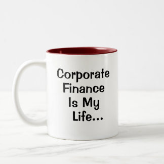 Corporate Finance Manager Cruel Funny Life Quote Tweekleurige Koffiemok