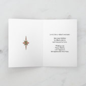 Corporate, gestileerde kerstboom kerstkaart feestdagen kaart (Binnen)