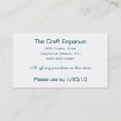 Corporate Gift Certificate Kortingskaartje (Achterkant)