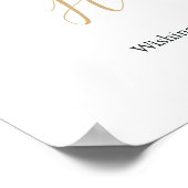 Corporate Gold Baubles Greenery Christmas Welcome Poster (Hoek)