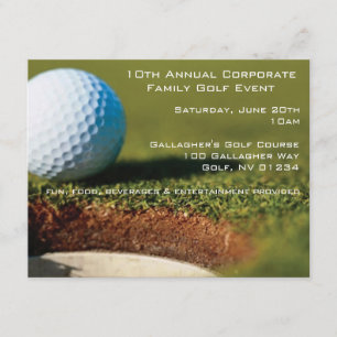 Corporate Golf Event-uitnodigingen Kaart