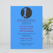 Corporate Golf Tournament Invitation Kaart (Staand voorkant)