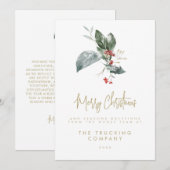 Corporate Holiday Cards Kaart (Voorkant / Achterkant)