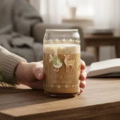 Corporate holiday gifts Glass Can Reindeer