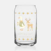 Corporate holiday gifts Glass Can Reindeer (Recto)