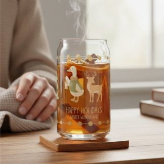 Corporate holiday gifts Glass Can Reindeer Blikvorm Glas