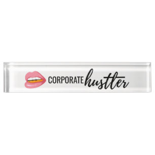 Corporate Hustler Desk Bord Naambordje