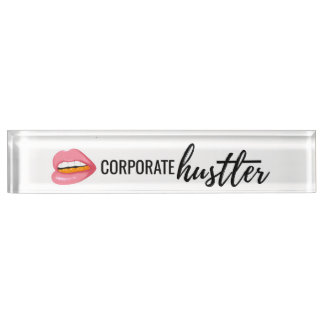 Corporate Hustler Desk Bord Naambordje