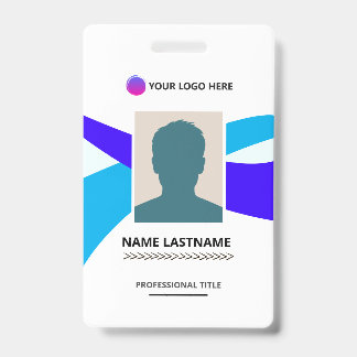 Corporate ID Card Design Template Badge