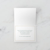 CORPORATE JUBILEUM business wit groen goud Bedankkaart (Binnen)