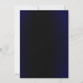 Corporate Jubileum Invite – Navy Blue Gradient Kaart (Achterkant)
