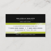 CORPORATE KAART moderne hi-tech zing Visitekaartje (Achterkant)