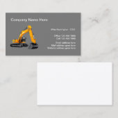 Corporate kantoor Construction Company Visitekaartje (Voorkant / Achterkant)