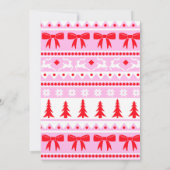 Corporate Kantoor Holiday Ugly Sweater Party Kaart (Achterkant)