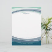 CORPORATE LETTERHEAD:: curved 4 Persoonlijk Briefhoofd (Staand voorkant)