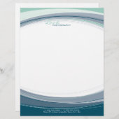 CORPORATE LETTERHEAD:: curved 4 Persoonlijk Briefhoofd (Voorkant / Achterkant)