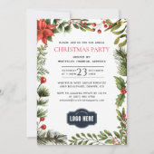 Corporate Logo Medewerkers Kerstfeest Kaart (Voorkant)