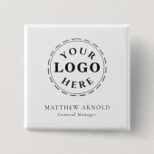  Corporate Logo Naam Badge Button (Voorkant)