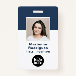 Corporate Logo Photo Custom Employee ID Badge