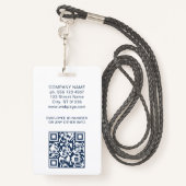 Corporate Logo Photo Custom Employee ID Badge (Achterkant met draagriem)