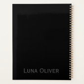 Corporate Minimalist Black Business Year Planner (Achterkant)