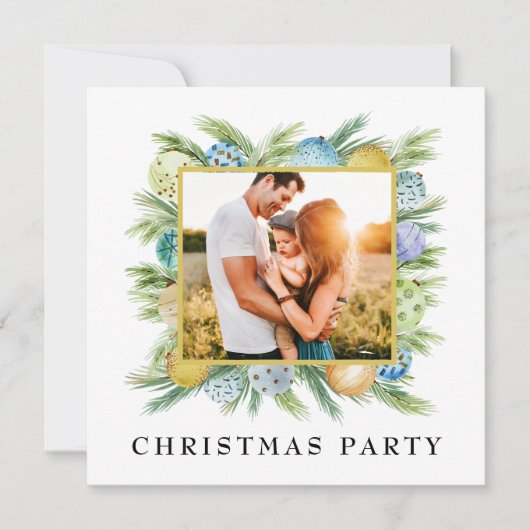 *~* Corporate Personal PHOTO AP20-kerstparty Kaart (Voorkant)