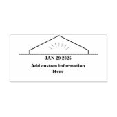 Corporate Professional Aangepaste Datumstempel Zelfinktende Stempel (Design)