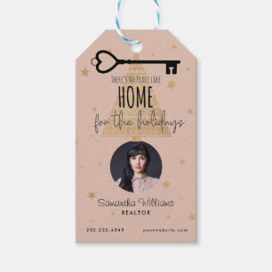 Corporate Real Estate Realtor Holiday Post Kaart Cadeaulabel