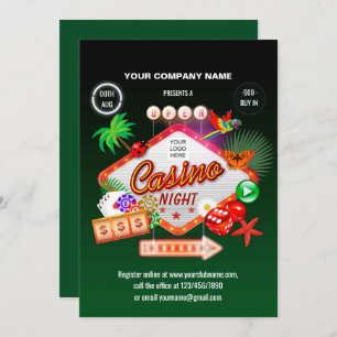 Corporate Summer Holidays Casino Invitation de nui