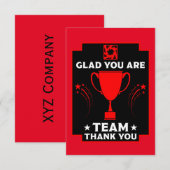 Corporate Team Bedankt (Voorkant / Achterkant)