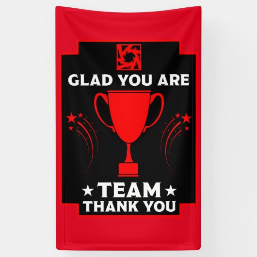 Corporate Team Bedankt Spandoek (Verticaal)