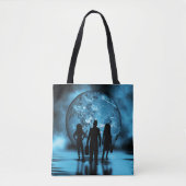 Corporate Team Silhouette Futuristic Business Draagtas (Voorkant)