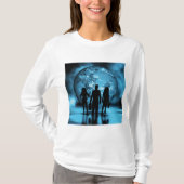 Corporate Team Silhouette Futuristic Business T-shirt (Voorkant)