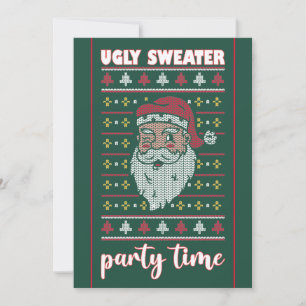 Corporate Ugly Sweater Party Invitation Kaart