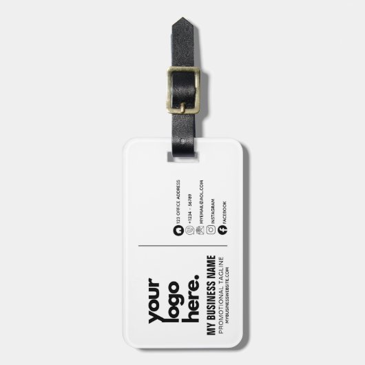 Corporate Visitekaartje Design Logo Sjablonen Bagagelabel (Voorkant verticaal)