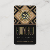 Corps Art Déco Black Gold OM New Age Carte de visi (Devant)