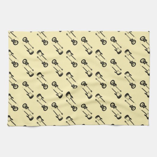 corps de guitare serviette de cuisine (Horizontal)
