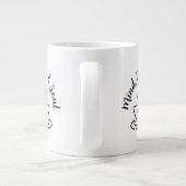 Corps et âme lotus fleur jumbo tasse de café (Dos)