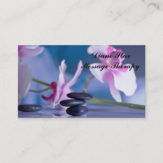 Corps par carte de visite de massage