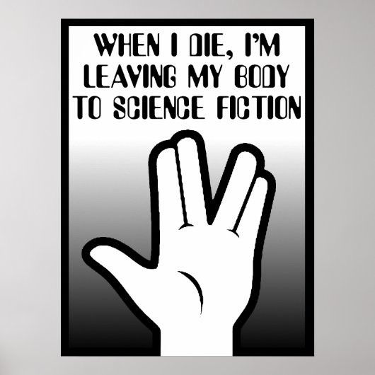 Corps Pour Affiche de Signe d'Impression de Fictio (Devant)