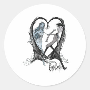 Corpse Bride Runaway Groom _1 Ronde Sticker
